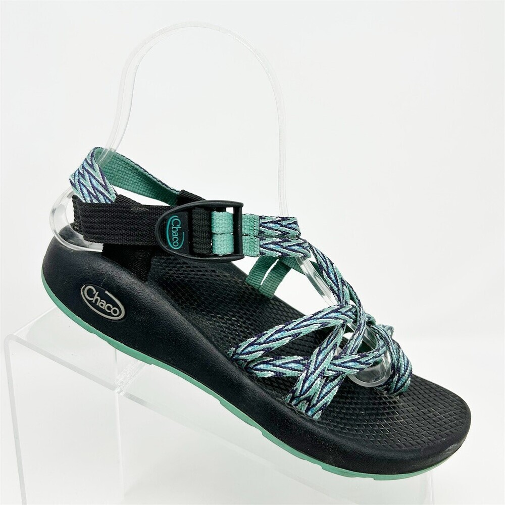 Chaco ZX/2 Classic Women's Hiking Sport Sandals Teal Green Blue Zigzag Size 6
